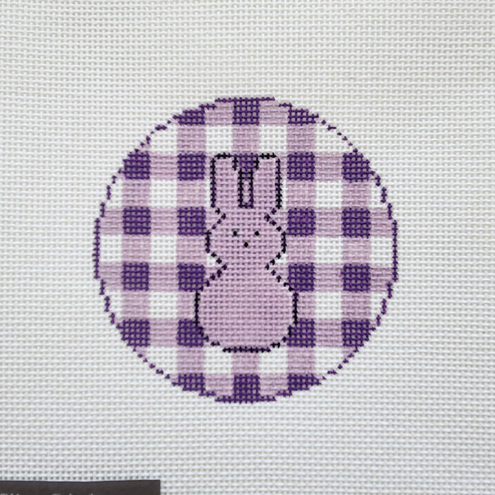 Gingham Peeps Bunny Round