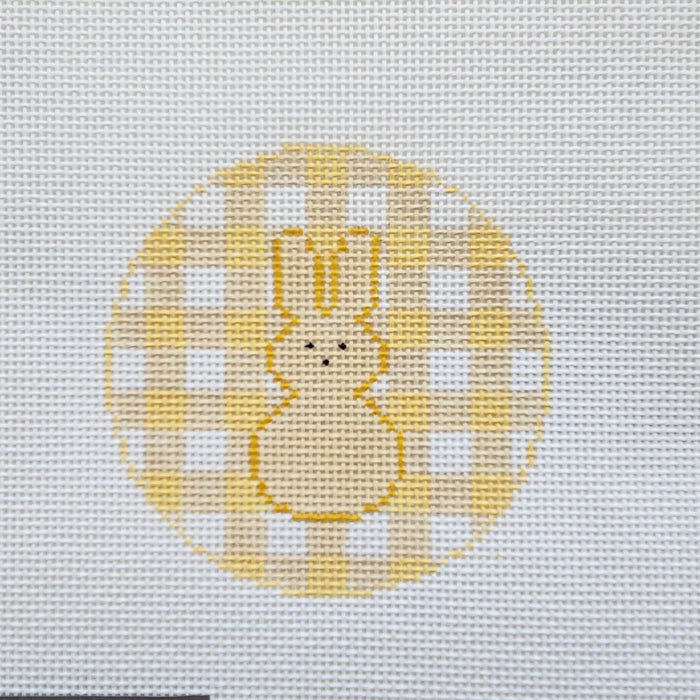 Gingham Peeps Bunny Round