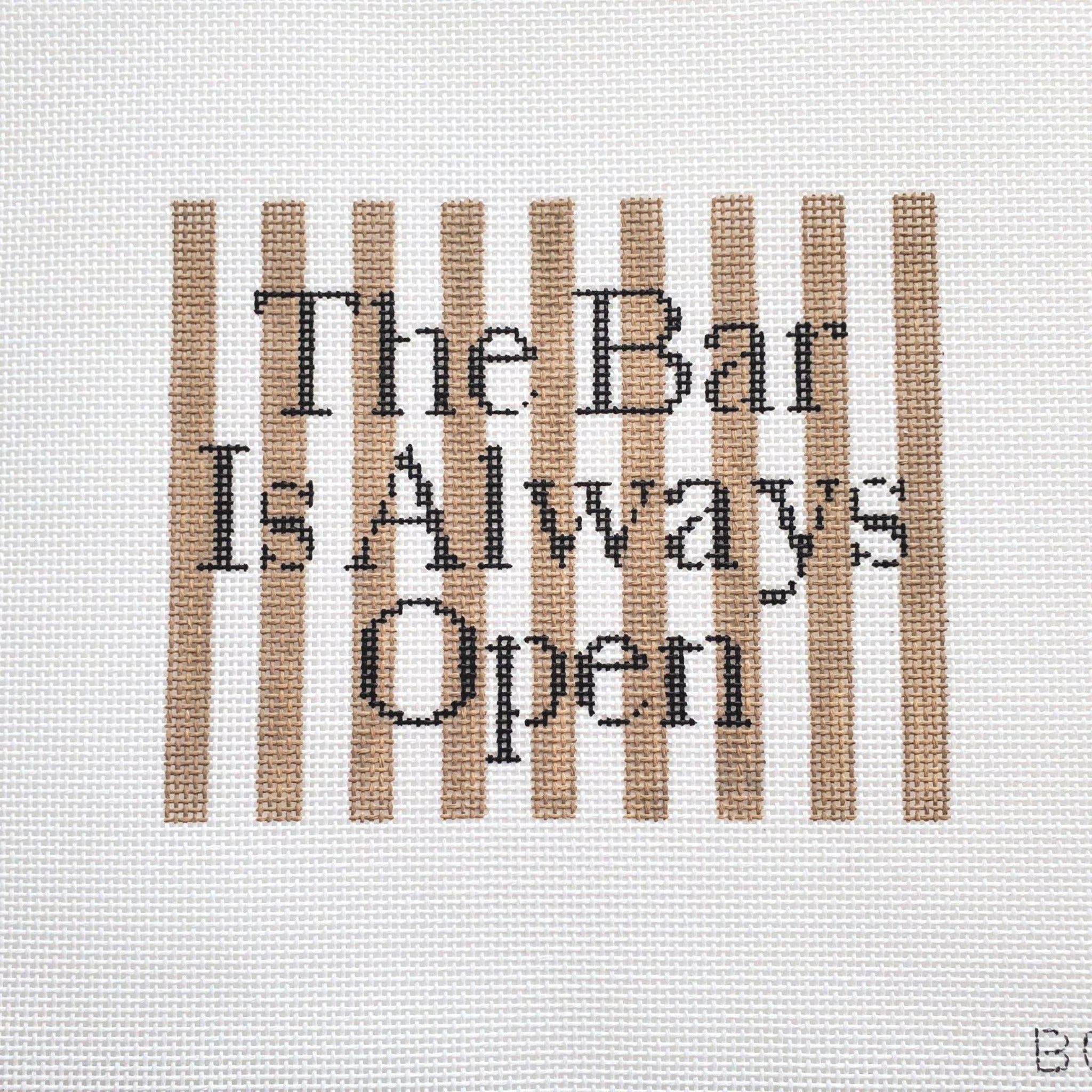 The Bar Is Always Open Canvas Design
